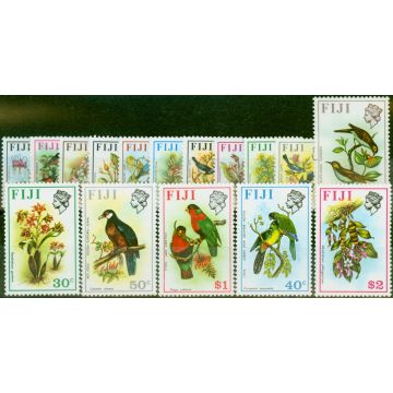 Fiji 1971 Birds & Flowers Set of 16 SG435-450 V.F MNH
