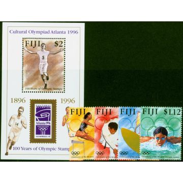 Fiji 1996 Centenary of Olympics Set of 5 SG951-MS955 V.F MNH 