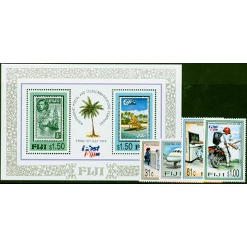 Fiji 1996 Postal & Telecoms Set of 5 SG956-MS960 V.F MNH 
