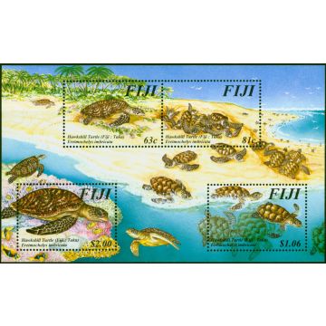 Fiji 1997 Hawksbill Turtle Mini Sheet SGMS981 V.F MNH 