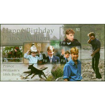 Fiji 2000 Prince William 18th Birthday Mini Sheet SGMS1101 V.F MNH 