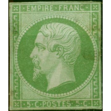 France 1860 5c Light Green-Greenish SG45 Good Unused 