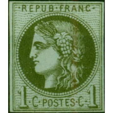 France 1871 1c Bronze-Green SG147 V.F & Fresh Unused 