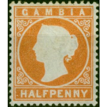 Gambia 1880 1/2d Orange SG10b Fine MM (6) 