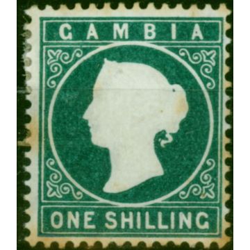 Gambia 1880 1s Deep Green SG20b Ave MM CV £400 