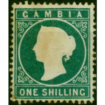 Gambia 1880 1s Deep Green SG20b Good MM CV £400 