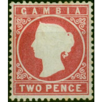 Gambia 1880 2d Rose SG13b Fine MM 