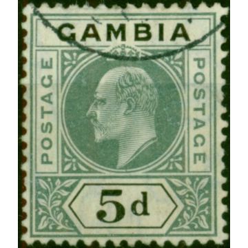Gambia 1905 5d Grey & Black SG63 Fine Used 