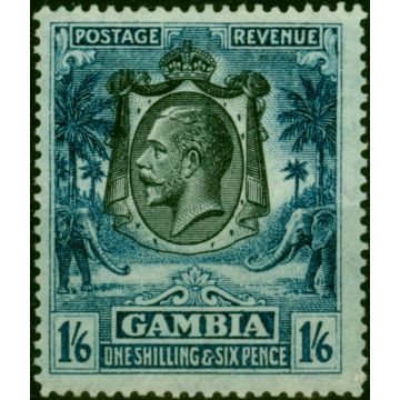 Gambia 1922 1s6d Blue SG135 Fine MM 