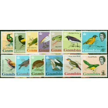 Gambia 1963 Birds Set of 13 SG193-205 V.F MNH 