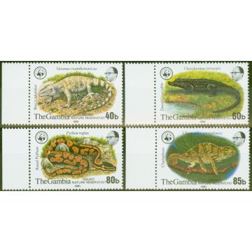 Gambia 1981 Nature Reserve 4th Series set of 4 SG460-463 V.F MNH (40b is MM) 