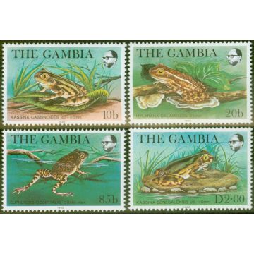 Gambia 1982 Frogs set of 4 SG488-491 V.F MNH 