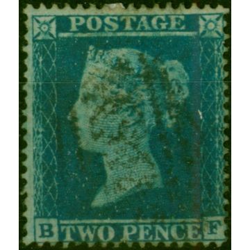 GB 1855 2d Blue SG27 P.16 Large Crown Fine Used 