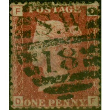 GB 1864 1d Red SG43 Pl 87 Fine Used