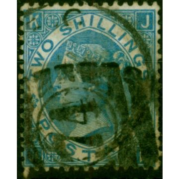 GB 1865 2s Dull Blue SG118 Good Used 