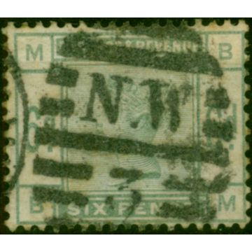 GB 1883 6d Dull Green SG194 Fine Used