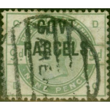 GB 1883 9d Dull Green SG063 Good Used (2)