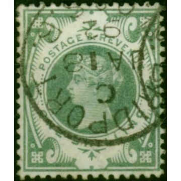 GB 1887 1s Dull Green SG211 Fine Used CDS