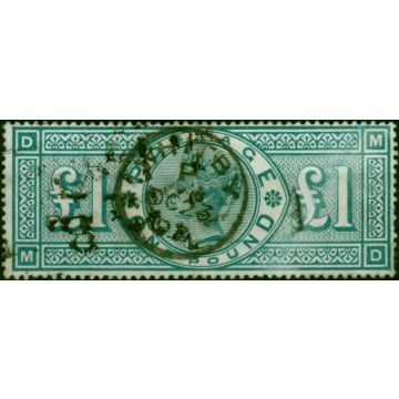 GB 1891 £1 Green SG212 Fine Used