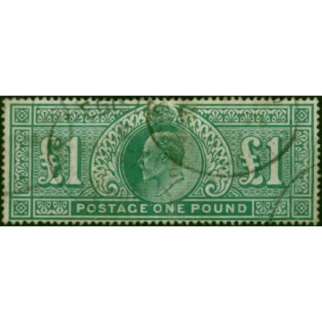 GB 1911 £1 Deep Green SG320 Fine Used 