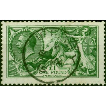 GB 1913 £1 Green SG403 Fine Used CDS