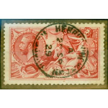 GB 1919 5s Rose-Red SG416 Fine Used on Piece