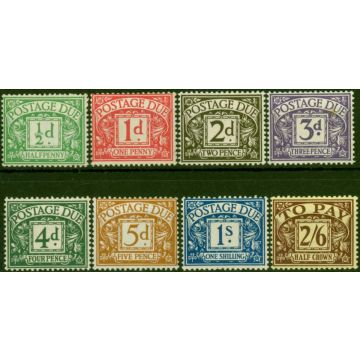 GB 1936-37 Postage Due Set of 8 SGD19-D26 Fine LMM 