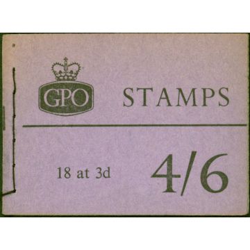GB 1959 Feb 4s6d Wilding Booklet SGL24 Complete & Fine 