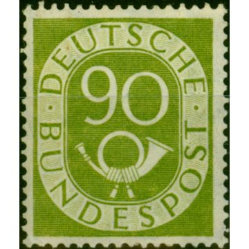 Germany 1951 90pf Green Posthorn SG1060 Fine MNH 