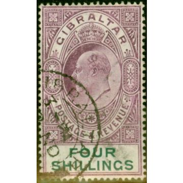 Gibraltar 1908 4s Deep Purple & Green SG63 Fine Used