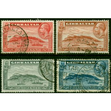 Gibraltar 1931-33 Set of 4 SG110a-113a Fine Used 