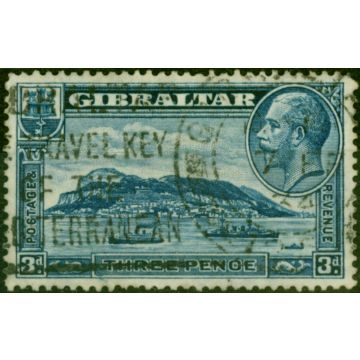 Gibraltar 1931 3d Blue SG113a P.13.5 x 14 Good Used