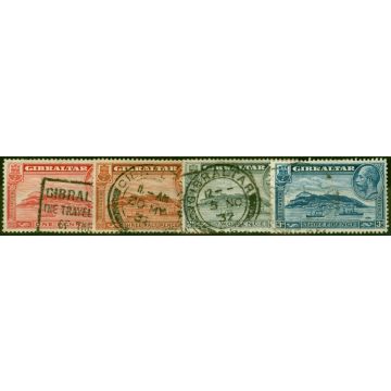 Gibraltar 1931 Set of 4 SG110a-113a P.13.5 x 14 Fine Used
