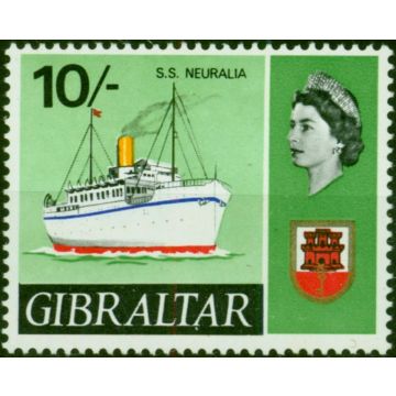 Gibraltar 1967 10s Nevralia SG212 V.F MNH 