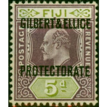 Gilbert & Ellice Islands 1911 5d Purple & Olive-Green SG5 Fine MM 