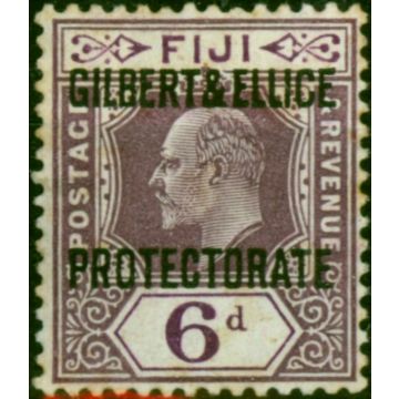 Gilbert & Ellice Islands 1911 6d Dull & Bright Purple SG6 Good MM 