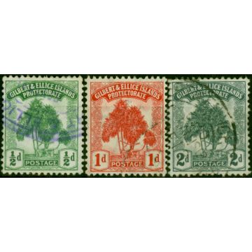 Gilbert & Ellice Islands 1911 Set of 3 to 2d SG8-10 Fine Used 