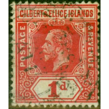 Gilbert & Ellice Islands 1912 1d Carmine SG13 Fine Used