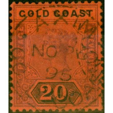 Gold Coast 1894 20s Dull Mauve & Black-Red SG25 V.F.U