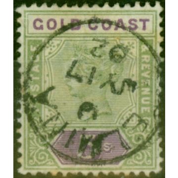 Gold Coast 1900 5s Green & Mauve SG33 Fine Used