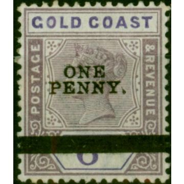 Gold Coast 1901 1d on 6d Dull Mauve & Violet SG36 Fine LMM 