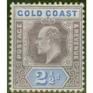 Gold Coast 1906 2 1/2d Dull Purple & Ultramarine SG52 Fine Lightly Mtd Mint 