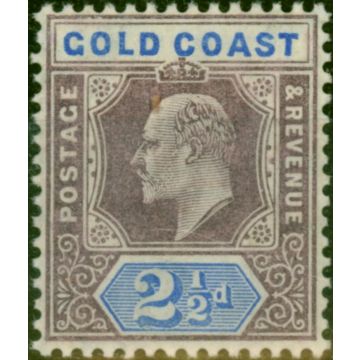 Gold Coast 1906 2 1/2d Dull Purple & Ultramarine SG52 Fine LMM