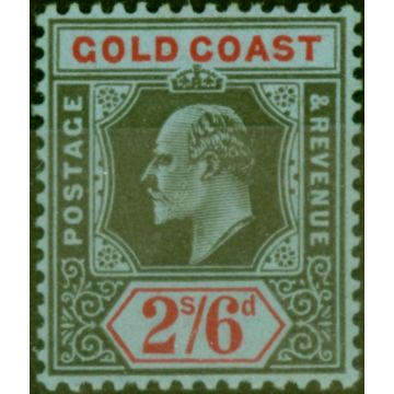 Gold Coast 1911 2s6d Black & Red-Blue SG67 Fine MM