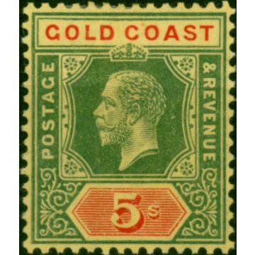 Gold Coast 1913 5s White Back SG82b Fine MM