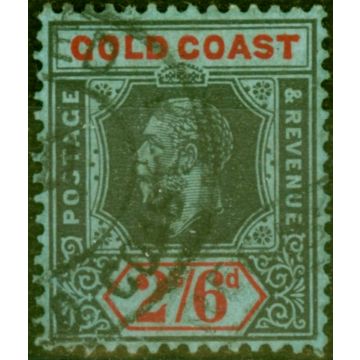 Gold Coast 1921 2s6d Black & Red-Blue SG81a Die II Fine Used Stamp
