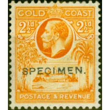 Gold Coast 1928 2 1/2d Orange-Yellow Specimen SG107s Good Mtd Mint