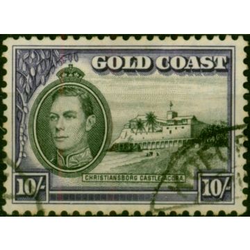 Gold Coast 1940 10s Black & Violet SG132 Fine Used (4)