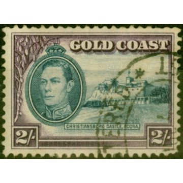 Gold Coast 1940 2s Blue & Scarlet SG130a Fine Used 
