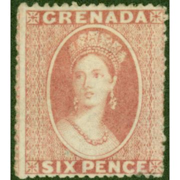 Grenada 1863 6d Rose SG6 V.F & Fresh MM Scarce 